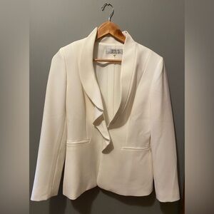 Tahari Blazer with Half Ruffle (Size 6)